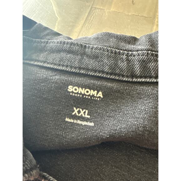 Sonoma Black Wash Jean Jacket Size XXL - Picture 4 of 6